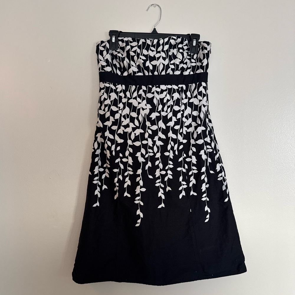 LOFT Black Strapless Dress